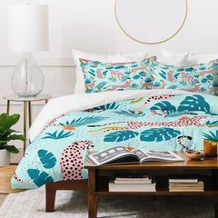83 Oranges Cheetahs In Grapefruit Grove Duvet Cover