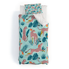 83 Oranges Cheetahs In Grapefruit Grove Duvet Cover