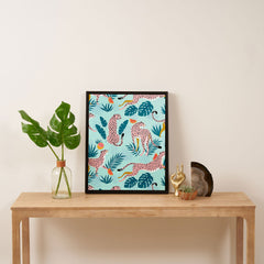 83 Oranges Cheetahs In Grapefruit Grove Art Canvas