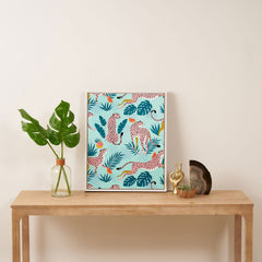 83 Oranges Cheetahs In Grapefruit Grove Art Canvas