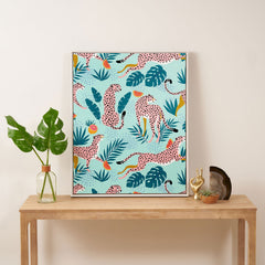 83 Oranges Cheetahs In Grapefruit Grove Art Canvas