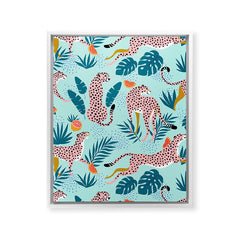 83 Oranges Cheetahs In Grapefruit Grove Art Canvas