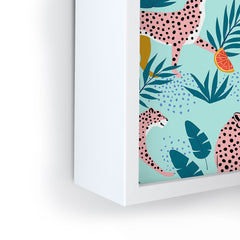 83 Oranges Cheetahs In Grapefruit Grove Framed Mini Art Print