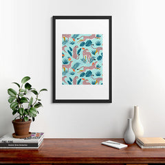 83 Oranges Cheetahs In Grapefruit Grove Framed Art Print