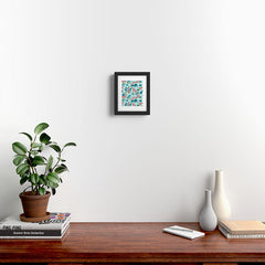 83 Oranges Cheetahs In Grapefruit Grove Framed Art Print