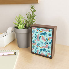 83 Oranges Cheetahs In Grapefruit Grove Framed Mini Art Print