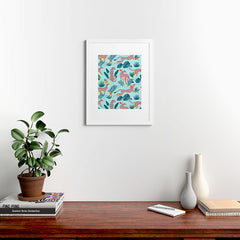 83 Oranges Cheetahs In Grapefruit Grove Framed Art Print