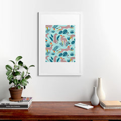 83 Oranges Cheetahs In Grapefruit Grove Framed Art Print