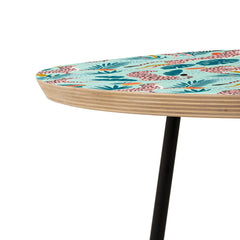 83 Oranges Cheetahs In Grapefruit Grove Round Side Table