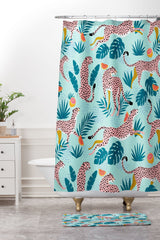 83 Oranges Cheetahs In Grapefruit Grove Memory Foam Bath Mat