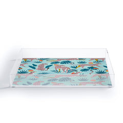 83 Oranges Cheetahs In Grapefruit Grove Acrylic Tray