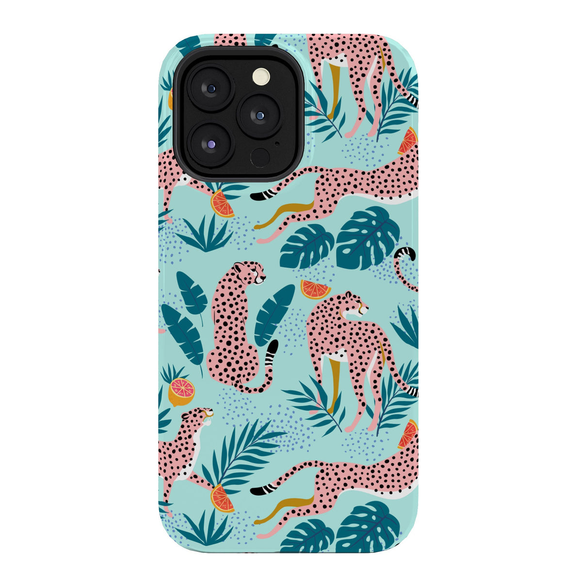 83 Oranges Cheetahs In Grapefruit Grove Phone Case