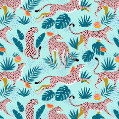 83 Oranges Cheetahs In Grapefruit Grove Wall Mural