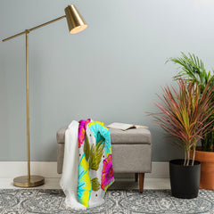83 Oranges Ecstatic Floral Throw Blanket