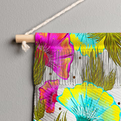 83 Oranges Ecstatic Floral Wall Hanging Portrait