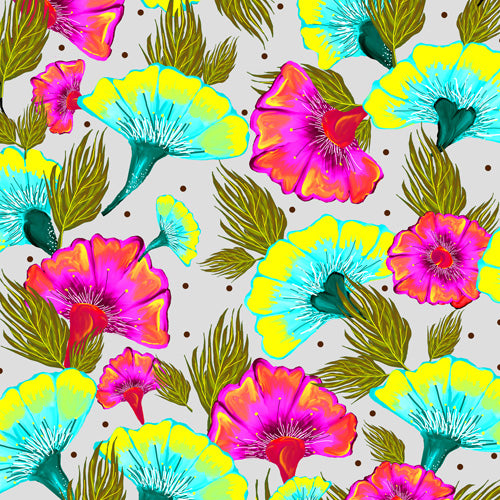 83 Oranges Ecstatic Floral Shower Curtain