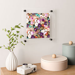 83 Oranges Eves Garden Floating Acrylic Print