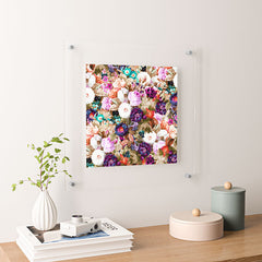 83 Oranges Eves Garden Floating Acrylic Print