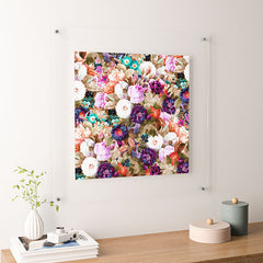 83 Oranges Eves Garden Floating Acrylic Print