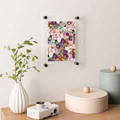83 Oranges Eves Garden Floating Acrylic Print