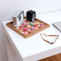 83 Oranges Fall Flora Square Tray