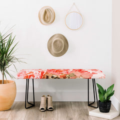 83 Oranges Fiona Floral Bench