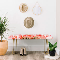 83 Oranges Fiona Floral Bench