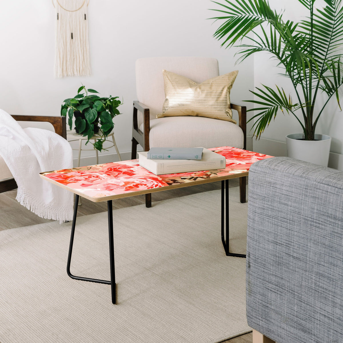 83 Oranges Fiona Floral Coffee Table