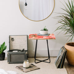 83 Oranges Fiona Floral Side Table