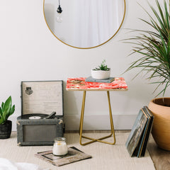 83 Oranges Fiona Floral Side Table