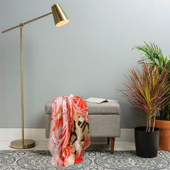 83 Oranges Fiona Floral Throw Blanket