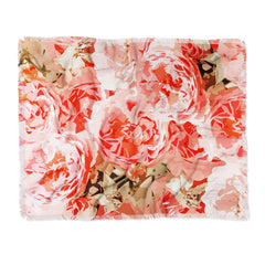 83 Oranges Fiona Floral Throw Blanket