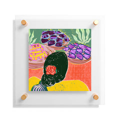 83 Oranges Fish Market Floating Acrylic Print