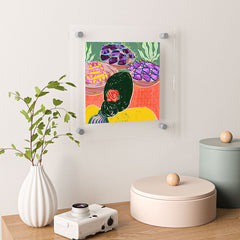 83 Oranges Fish Market Floating Acrylic Print