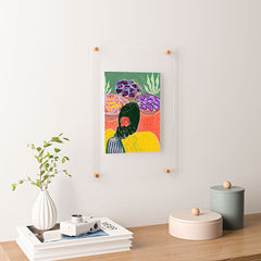 83 Oranges Fish Market Floating Acrylic Print