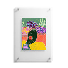 83 Oranges Fish Market Floating Acrylic Print