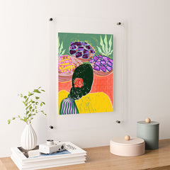 83 Oranges Fish Market Floating Acrylic Print