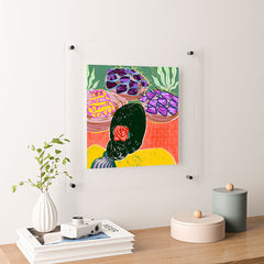 83 Oranges Fish Market Floating Acrylic Print