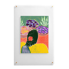 83 Oranges Fish Market Floating Acrylic Print