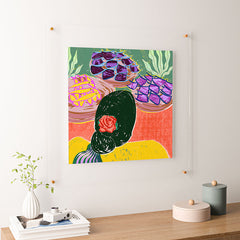 83 Oranges Fish Market Floating Acrylic Print