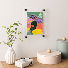 83 Oranges Fish Market Floating Acrylic Print