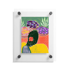 83 Oranges Fish Market Floating Acrylic Print