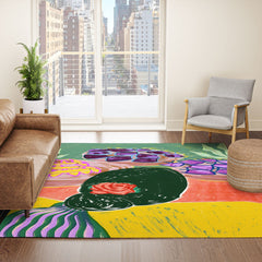 83 Oranges Fish Market Area Rug