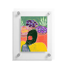 83 Oranges Fish Market Floating Acrylic Print