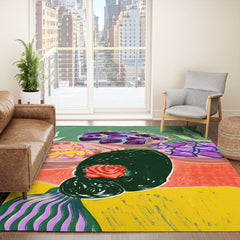 83 Oranges Fish Market Area Rug