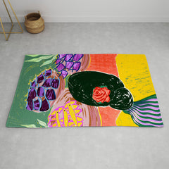 83 Oranges Fish Market Area Rug