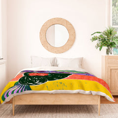 83 Oranges Fish Market Duvet Cover