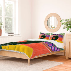 83 Oranges Fish Market Duvet Cover