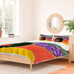 83 Oranges Fish Market Duvet Cover