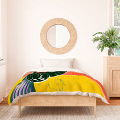 83 Oranges Fish Market Duvet Cover